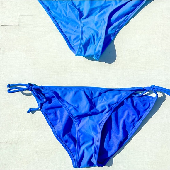 Blue tie bikini bottoms - Picture 1 of 1